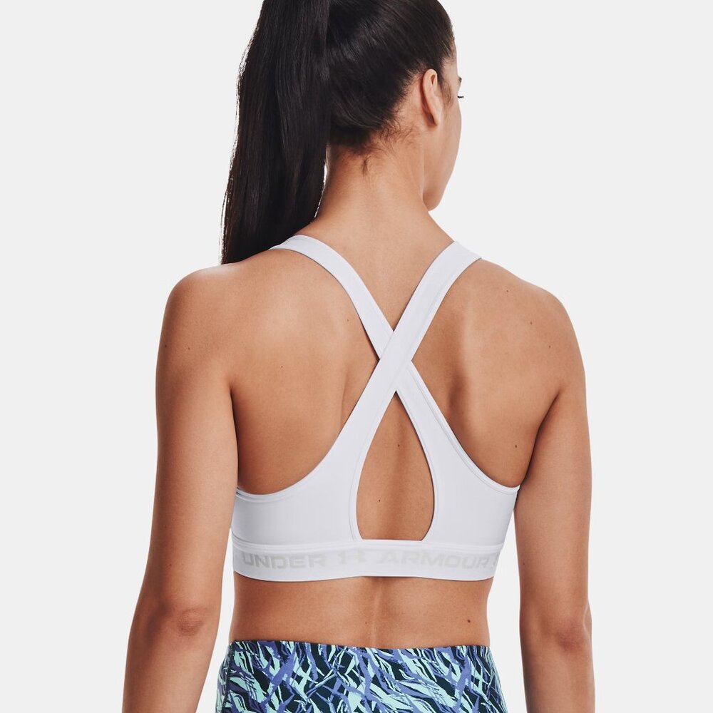 Under Armour Mid Crossback Women's Sports Bra - Picture 2 of 12